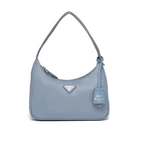 prada tas blauw bruin